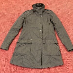 Horny Toad small women’s quilted interior Gray Pea Coat with pockets